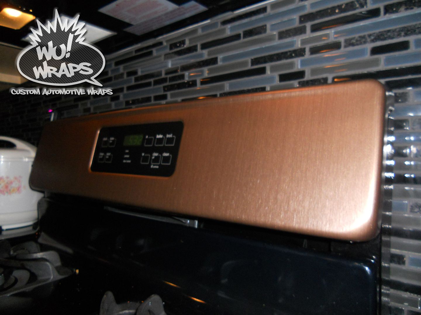 Fridge, Stove, Mircowave, Dishwasher Wrapped In 3M DINOC ME380 Brushed